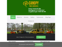 Tablet Screenshot of canopytrees.co.uk